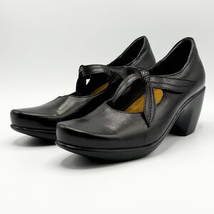 Naot Pleasure Black Leather Mary Jane Block Heel Shoes - Women’s US 9 / EU 40 NW